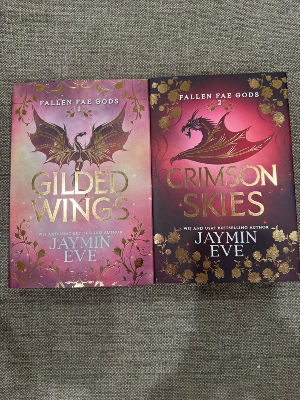 Gilded Wings and Crimson Skies (Hand Signed)